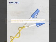 SM/MM/OM3 G657A2 Armored Fiber Optic Patch Cord FTTH Indoor Simplex LC-LC