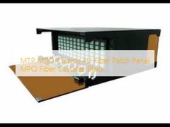 MTP MPO Chassis 4U Fiber Patch Panel MPO Fiber Cassette Black