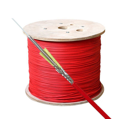 주문 Red Indoor Flame Retardant Jacket DTS Distributed Temperature Sensing Fiber Optic Cable 온라인 제품