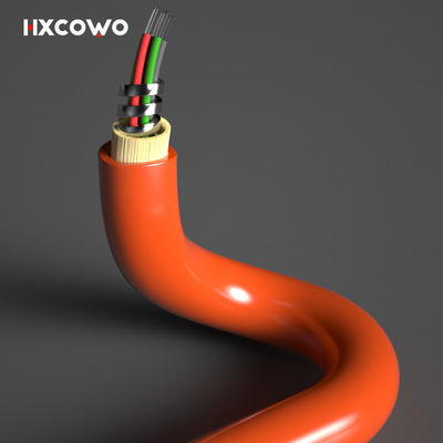 주문 Custom Length Multimode 6 Core 12 Core Flexible Spiral Steel Armoured Fiber Optical Cable 온라인 제품