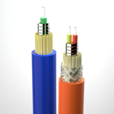 주문 Spiral Armored Fiber Optical Cable 2.0/3.0mm CPR FTTH 1 Core Single Mode Indoor Flexible 온라인 제품