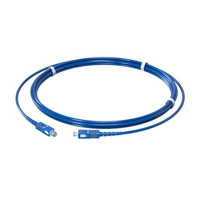 주문 Fiber Type Single Fiber Single Mode Armored Patch Cord SC-UPC/SC-UPC Blue 9/125um 온라인 제품