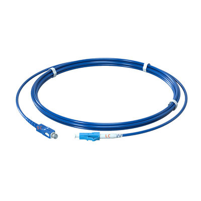 주문 Single Mode 9/125 G652D Simplex SC/UPC-LC/UPC Armored Fiber Optic Patch Cord for Signal Transfer 온라인 제품