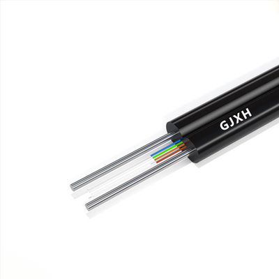 주문 G657A1 G657A2 Indoor Fiber Optic Cable With Steel Messenger 1/2/4/6/8/12Cores 온라인 제품