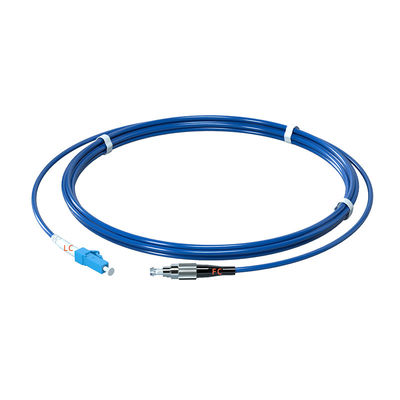 주문 PVC Armored Fiber Optic Patch Cord LC/UPC-FC/UPC Connector Single Mode Simplex 3.0 1M-10M 온라인 제품