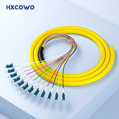 주문 SM G652D G657A 0.9mm Fiber Optic Pigtail 12 Color Fiber Cores LC UPC APC Patch Cord Pigtail 온라인 제품