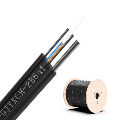 주문 선도자 수 ≥ 10 FTTH 2 코어 광섬유 드롭 케이블 1km GJYXCH 사용자 정의 길이 온라인 제조