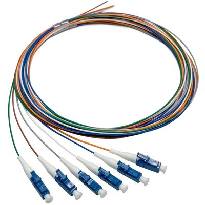 주문 FTTN HXCOWO 6 Bundle Distribution Fiber Optic Pigtail LC/UPC SM 9/125 Fanout 0.9mm Optical Fiber Pigtail 온라인 제품
