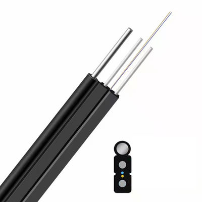 주문 1F Customized Color Figure 8 Self-supporting Bow-type GJYXCH FTTH Flat Drop Outdoor Fiber Optic Cable 온라인 제품