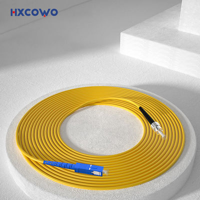 주문 FTTX Fiber Optic Patch Cord with HXCOWO SC FC Connectors and SM Indoor Armored Cable 온라인 제품
