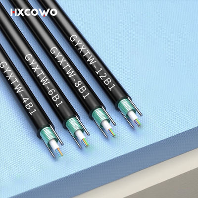 주문 12 Cores G657A G652D GYXTW Aerial Outdoor Steel Wire FTTH Armoured Fiber Optical Cable 온라인 제품