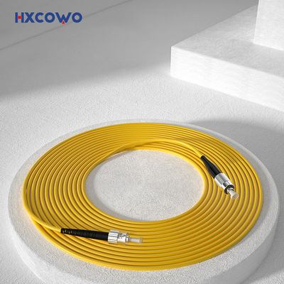 주문 HXCOWO 싱글 모드 9/125 OS2 FC TO ST 심플렉스 OFNR 2.0mm 장갑 광섬유 케이블 패치 온라인 제조