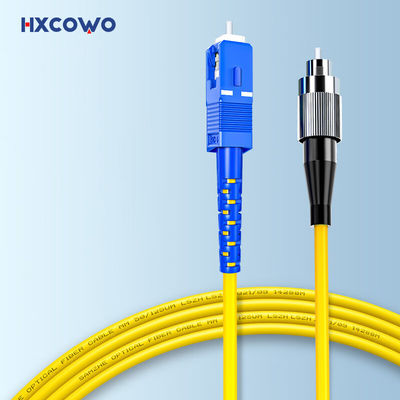 주문 HXCOWO Indoor Outdoor 1 2 4 Core G657A1 FTTH Armored Fiber Optic Cable Patch With SC FC Connector 온라인 제품
