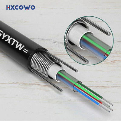 주문 4 24 144 Core Fiber Armoured Cable G652D GYXTW Steel Wire Armoured Fibre Optic Cable 온라인 제품