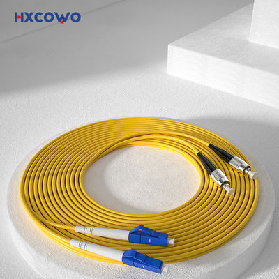 주문 Armored Fiber Cable Patch HXCOWO OM4 LC UPC to FC Duplex Multimode Fiber Optic Cable 온라인 제품