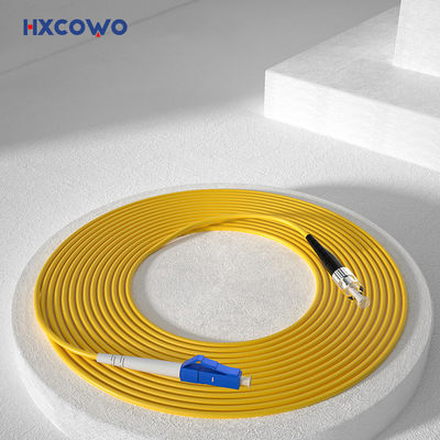 주문 HXCOWO SM SX G657A2 LC/UPC-FC 2 3mm LSZH Armored Fiber Optic Cable Patch for Wifi Network 온라인 제품