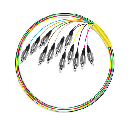 주문 speed HXCOWO 12 Core G652D LSZH FC Fanout Bunchy Breakout Fiber Optic Pigtail for 4g Network 온라인 제품
