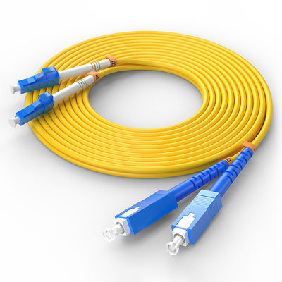 주문 FTTH FTTxFTTB Network LC-SC Multimode Duplex Fiber Optic Cable with Customized Colors 온라인 제품