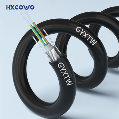 주문 Fiber Optic Cable GYXTW G657A G652D Armoured Outdoor Single Mode OS2 4 6 12 24 Core 온라인 제품