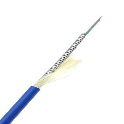 주문 Stainless Steel OM3 OM4 Armored Fiber 6 Core G652D PVC LSZH 온라인 제품