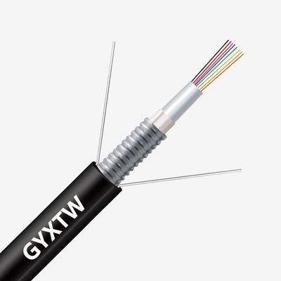 주문 Custom Length HXCOWO GYXTW G652D 2/4/6/8/12/24/24/48/96 Core Armoured Fiber Optic Cable 온라인 제품