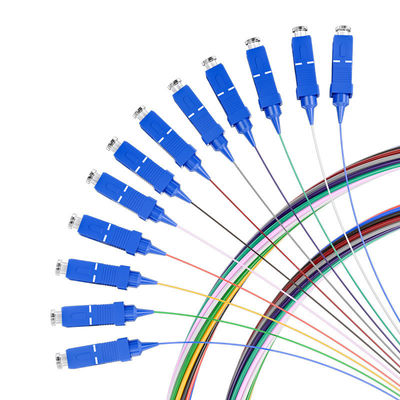 주문 G652D G657A Fiber Optic Pigtail 12 Color Loose Tube Tight Buffer SC UPC Pigtail 온라인 제품