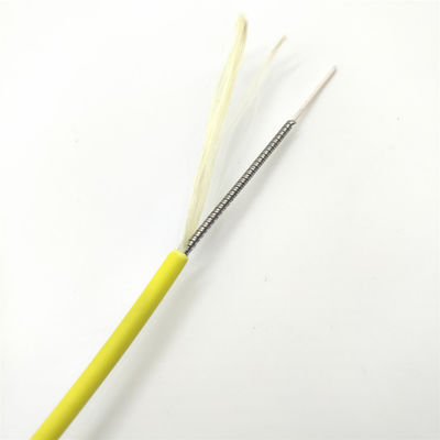 주문 10D Bending Radius Direct Indoor Spiral Steel Armored Optical Cable 1-12 Core 1km 온라인 제품