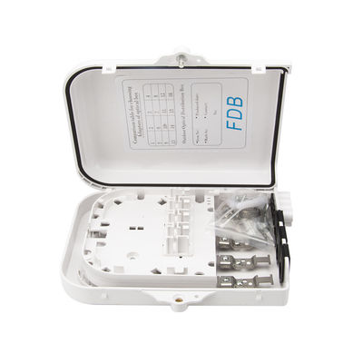 주문 1개의 8개의 PLC 쪼개는 도구를 가진 까만 백색 OEM 광섬유 배급 상자 FTTX 8 핵심 온라인 제조
