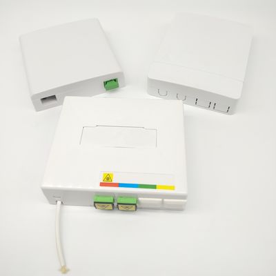 주문 2 Port Ftth Fiber Optic Termination Box SC/APC Adapter Fiber Termination Boxes 온라인 제품