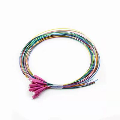 주문 12 코어 LC UPC 광섬유 피그테일 멀티모드 G657A1 FTTH 피그테일 네트워크 연결 온라인 제조