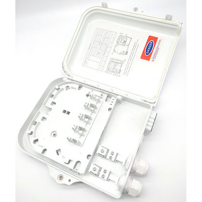 주문 8 Ports FTTH Terminal Box White Outdoor Corridor PC 8 Core Optic Fiber Distribution Box 온라인 제품