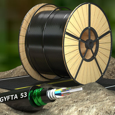 주문 Outdoor 12 Core Armoured Fiber Optic Cable GYFTA53 Armored Optical Cable 온라인 제품