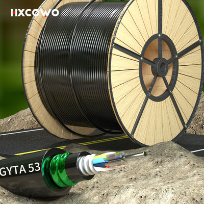 주문 G652D/G657A1/G657A2 Fiber Optic Cable GYTA53 6-288 Core for Telecom Comunication 온라인 제품