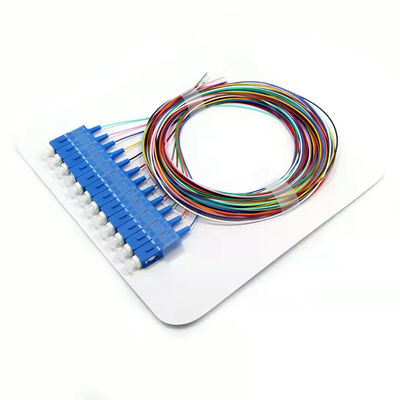 주문 SC/UPC SM LSZH 12 Fiber Optic Pigtail Waterproof Cable Single Mode Fiber Pigtails 온라인 제품