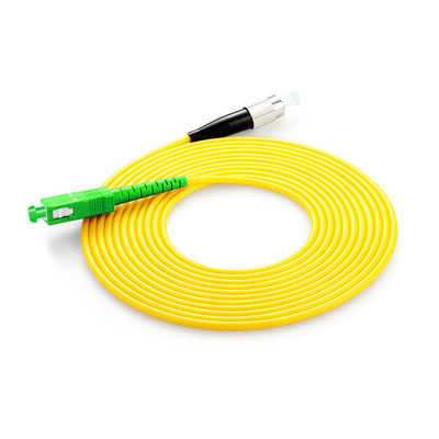 주문 PVC LSZH Fiber Optic Cable Patch SC FC LC ST Connector Type HXCOWO G652D G657A APC UPC 온라인 제품