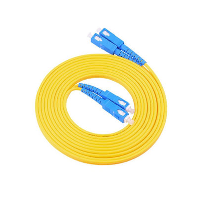 주문 PVC LSZH HXCOWO FTTH 1.6mm 2mm 3mm 듀플렉스 SC UPC 점퍼 1.5m 3.5m 장갑 광섬유 케이블 패치 온라인 제조