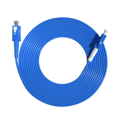주문 HXCOWO Waterproof Single Mode Simplex 9/125 3.0mm SC-LC Armored Fiber Optic Cable Patch 온라인 제품