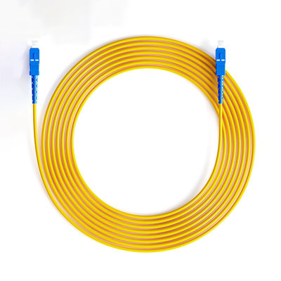 주문 Wiegand Network PVC Jacket SC/UPC Single Mode Simplex Armored Fiber Optic Cable Patch 온라인 제품