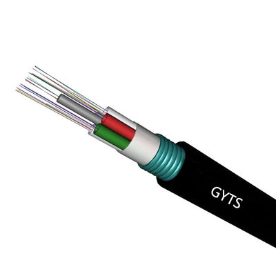 주문 HXCOWO Steel Armoured Fibre Optic Cable Aerial Duct 6 12 24 48 96 144 Core GYTS 온라인 제품