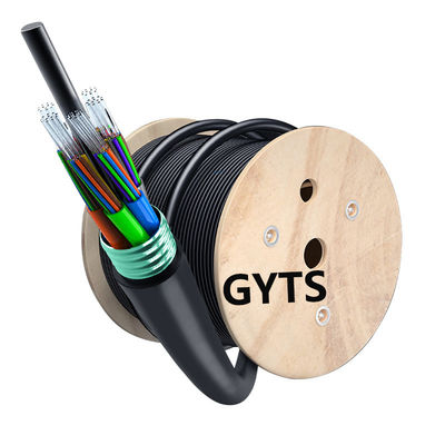 주문 GYTS 24 48Cores Outdoor SM Direct Burial Armored Fiber Optic Cable For Stable Network 온라인 제품