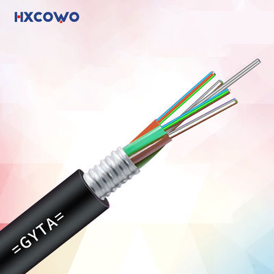 주문 Customized Color GYTA Armored Fiber Optic Cable for Stranded Loose Tube Communication 온라인 제품