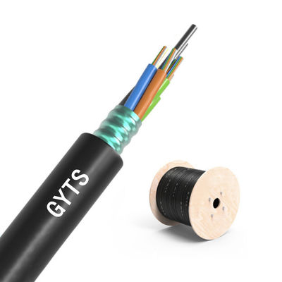주문 Outdoor Duct and Conduit Customized 2-288 Cores SM MM Armoured GYTS Fiber Optic Cable 온라인 제품