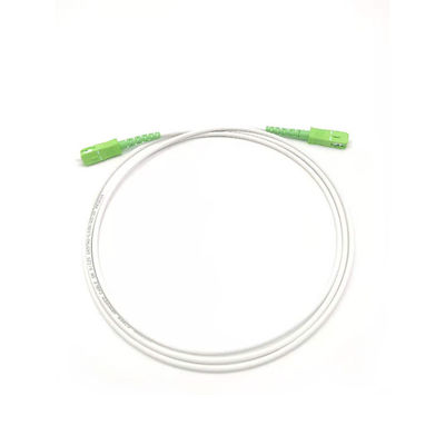 주문 G657A 3.0mm LSZH White Armored Fiber Optic Patch Cord SC/APC To SC/APC SM 9 1F 온라인 제품