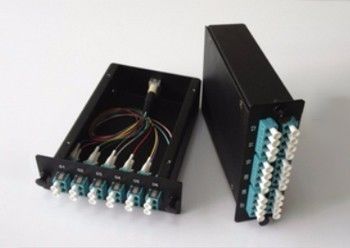 주문 Black Fiber Patch Panel 24 Port MTP MPO Module Fiber Optic Patch Panel 온라인 제품