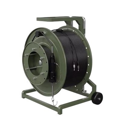 주문 Military Grade Tfoca Fiber Optic Cable Tactical Fiber Reel For Harsh Environments 온라인 제품