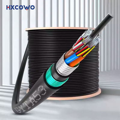 주문 GYTA53 Outdoor Armored Fiber Optic Cable with 48/72/96/144 Core G652D/G657A1/G657A2 Fiber Type and Custom Length 온라인 제품