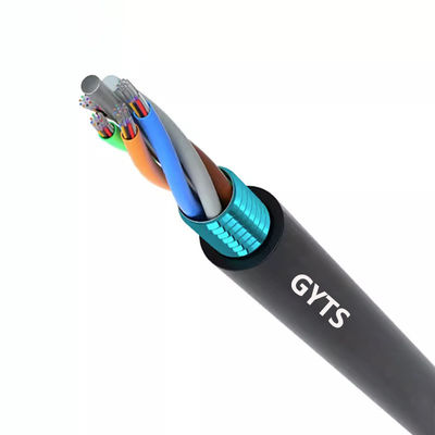 12 코어 광섬유 케이블 실외 장갑 광섬유 케이블, G652D 광섬유 및 성능을 위한 골판지 강철 테이프 장갑 특징